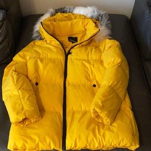 Girls SAM EDELMAN Faux Fur Puffer Jacket